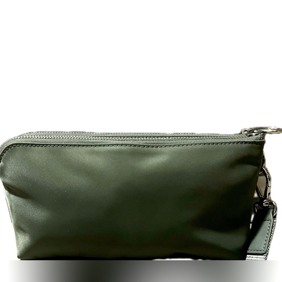 Lululemon Dual Pouch Grey Sage Green Wristlet Bag